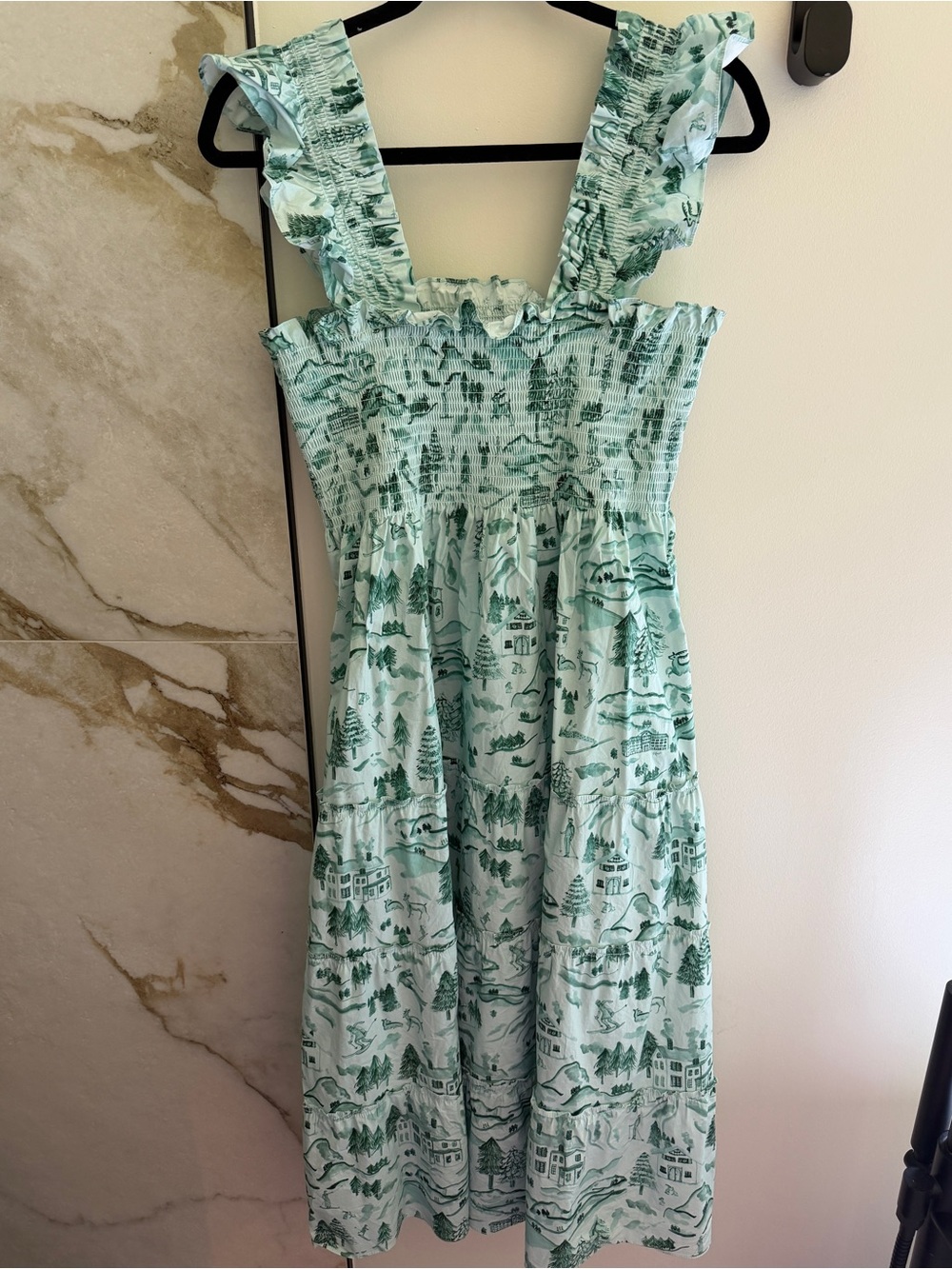 Hill House Home Ellie Nap Dress in Winter Toile Large
